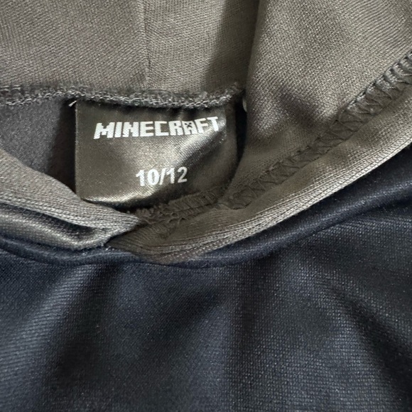 MINECRAFT Boys Sweatshirt Hoodie  Black & Gray  Size 10/12 k133 - Picture 4 of 7